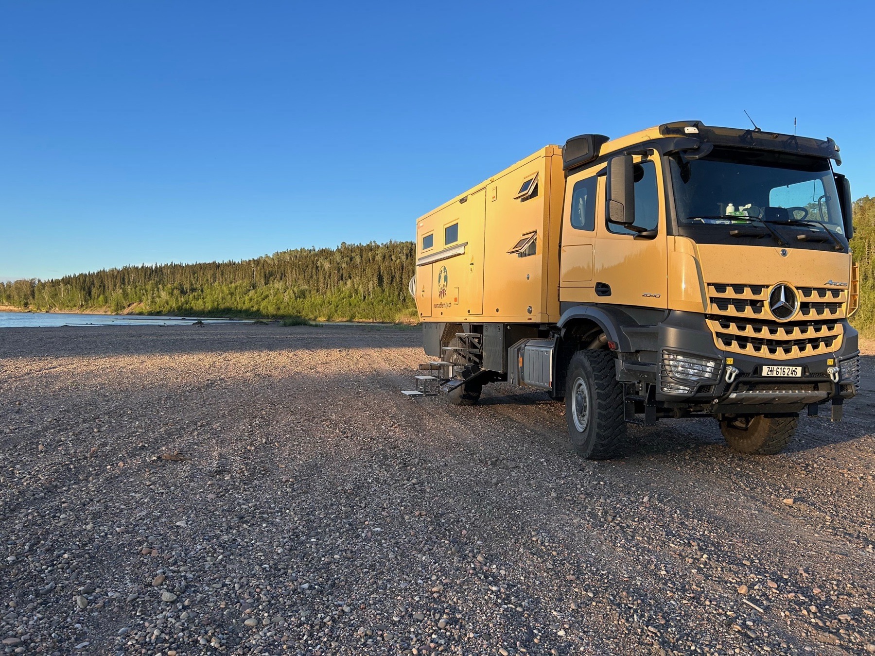 Coco, the Mercedes-Benz Arocs 2040 expedition truck